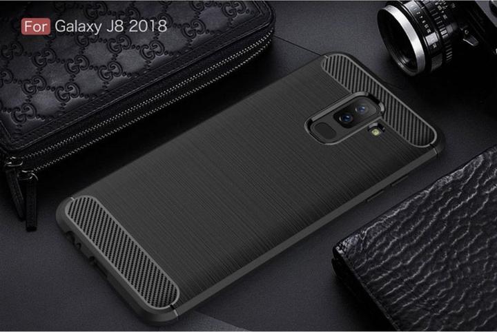 Produktbild König Design Handyhülle für Samsung Galaxy J8 (2018) Schutzcase Backcover Bumper Etui Schwarz (Samsung Galaxy J8 (2018))