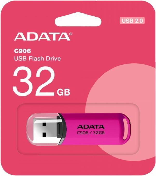 Produktbild Adata Pendrive C906 USB2.0 pink (32 GB, USB-A)