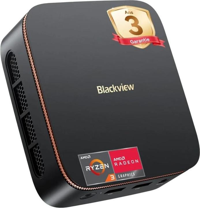 Actual product image Blackview Mini PC MP20 AMD Ryzen 3 3300U/8GB/SSD 256GB/Win 11 Pro czarny (256 GB, 8 GB)