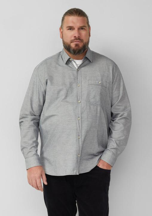 Immagine prodotto s.Oliver Hemd Regular Fit: Gemustertes Langarmhemd mit Kentkragen (3XL)