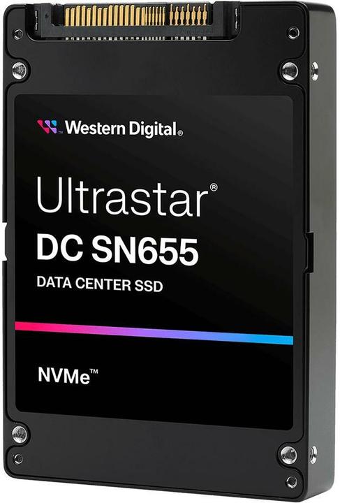 Actual product image WD ULTRASTAR DC SN655 U.3 7.68TB PCIE (7680 GB, 2.5")