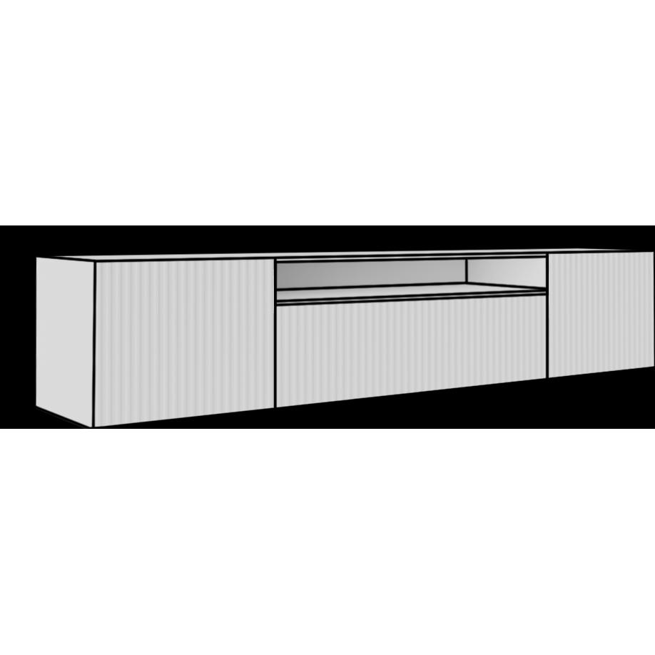 ADRK Furniture, TV Möbel, RTV-Schrank NOEMI wandmontierter (41 x 41 x 60 cm)