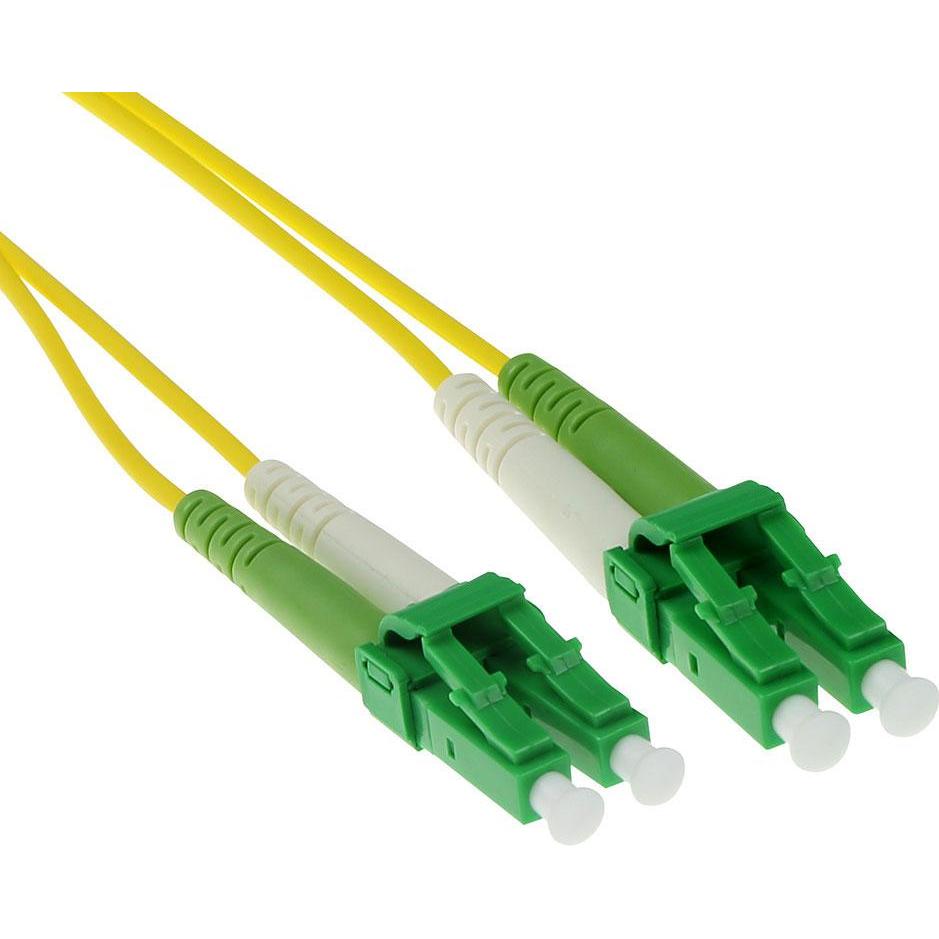 ACT 20 meter LSZH Singlemode 9/125 OS2 fiber patch cable duplex with LC/APC8 connectors (CAT7, 20 m), Netzwerkkabel