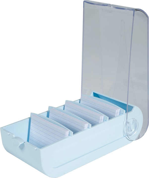 Actual product image Exacompta Card index box hinged lid (A8)