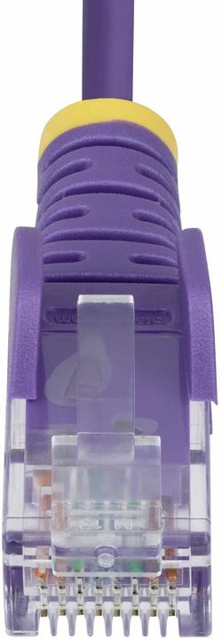 Actual product image StarTech .com N6PAT25CMPLS, 0,25 m, Cat6, U/UTP (UTP), RJ-45, RJ-45, Violett (CAT6, 0.25 m)