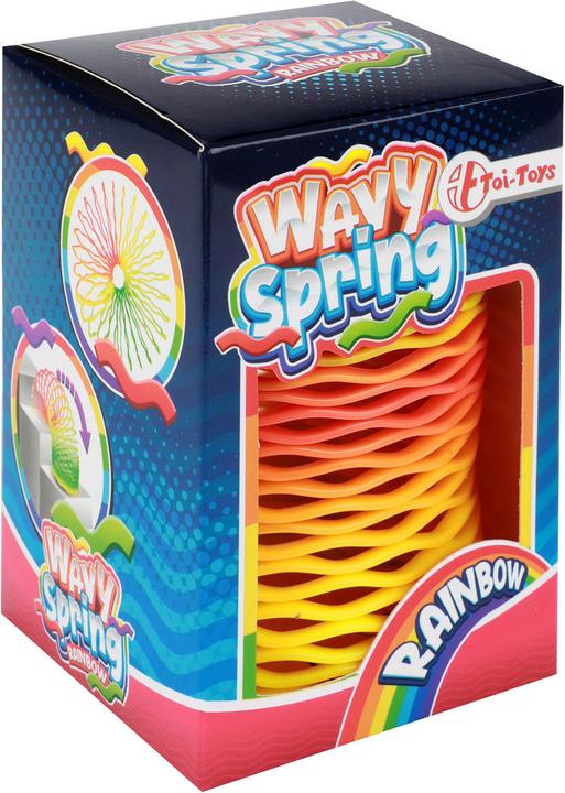 Actual product image Toi-Toys Wavy bow spring rainbow
