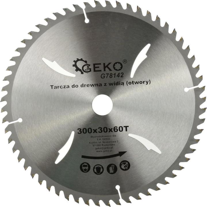 Produktbild GEKO Sägeblatt für Holz, 300x30 mm, 60T