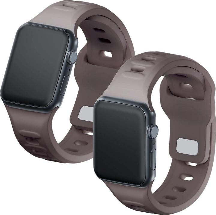 Produktbild 3MK Silicone Watch Strap brązowy/taupe dla Apple Watch 38/40/41mm (Edelstahl, Silikon)