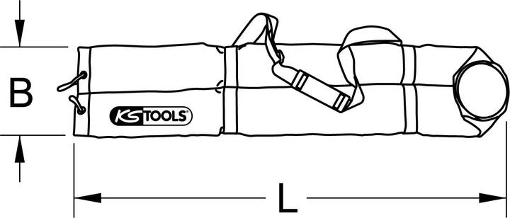 Produktbild KS Tools Schutztasche für Isostandmatte, 1000mm (1 m)