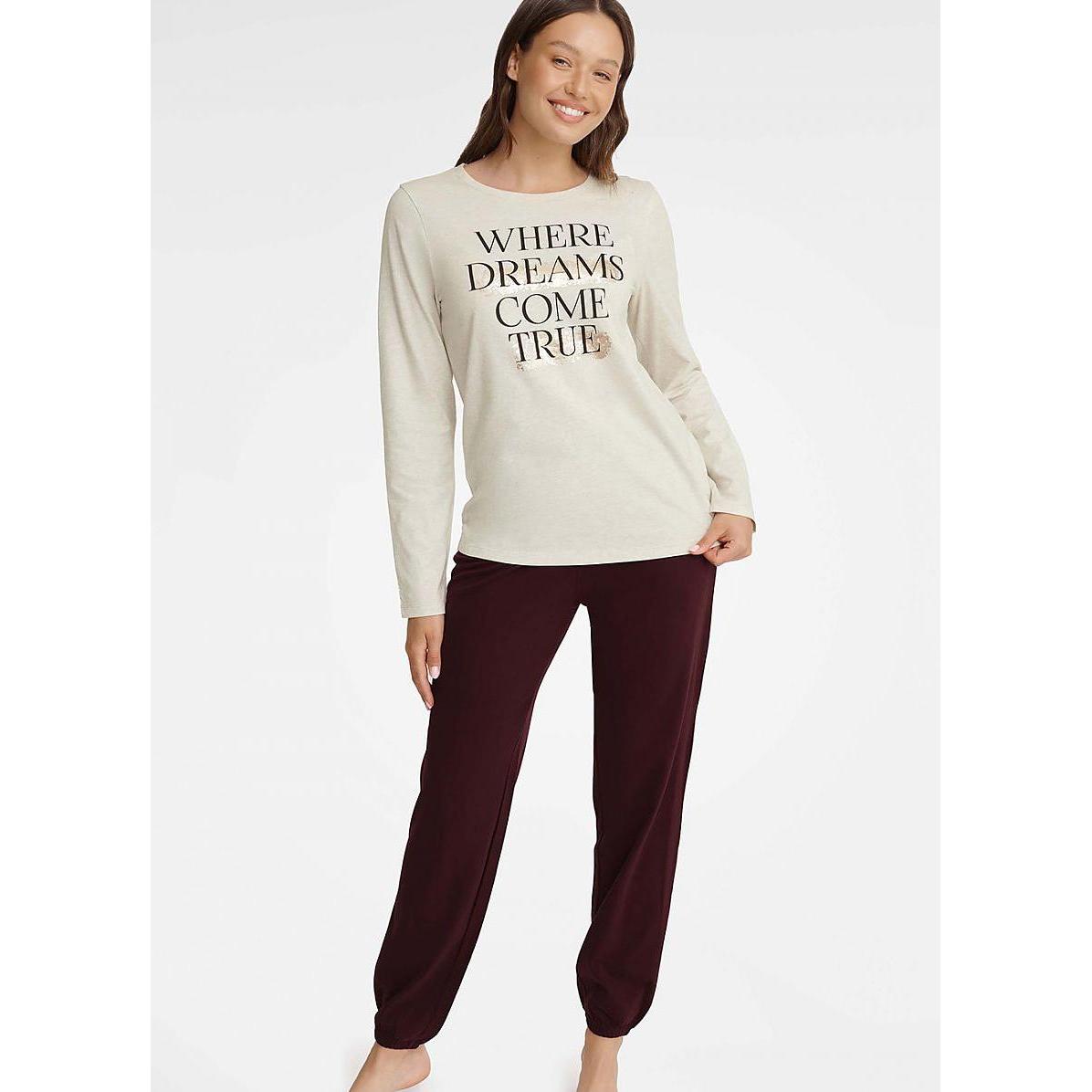 Henderson, Damen, Pyjama, Pyjama, Beige, (S)
