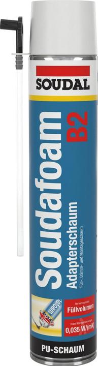 Soudal 1C assembly foam Soudafoam B2 adapter foam champagne 500 ml (500 ml)