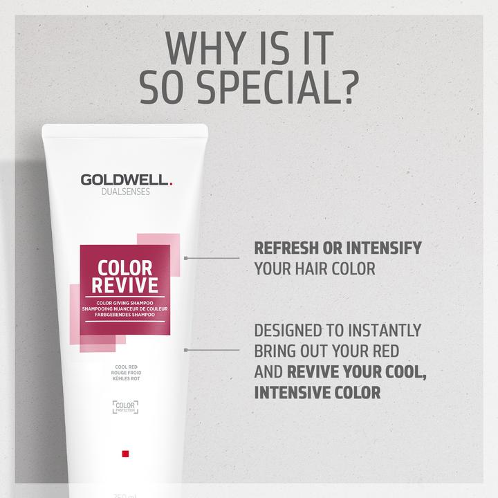 Actual product image Goldwell Color Revive Color Giving Shampoo Cool Red (Liquid shampoo, 250 ml)