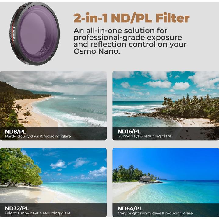 Image du produit Freewell Osmo Nano Filters Bright Day - 4Pack