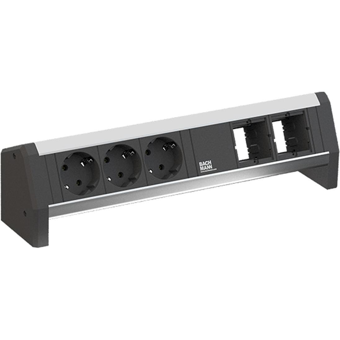 Bachmann, Steckdosenleiste, Steckdoseneinheit DESK 902.0096 (3 x, CEE 7/3, 1 m)