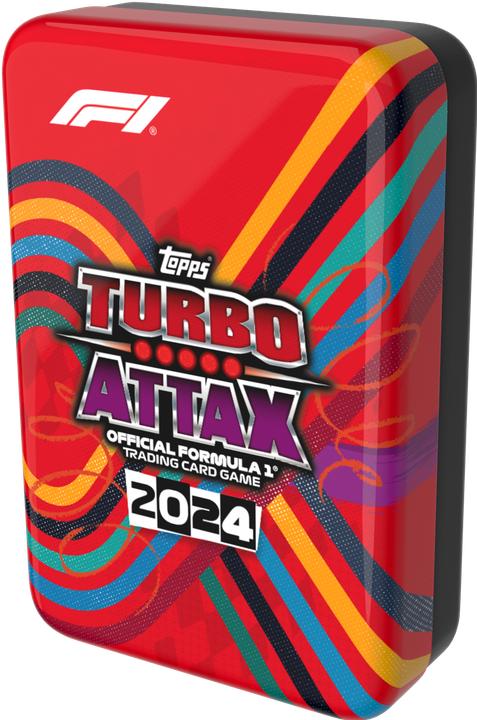 Actual product image Topps/Merlin FORMULA 1 TURBO ATTAX MEGA TIN (F1TA24-2406)