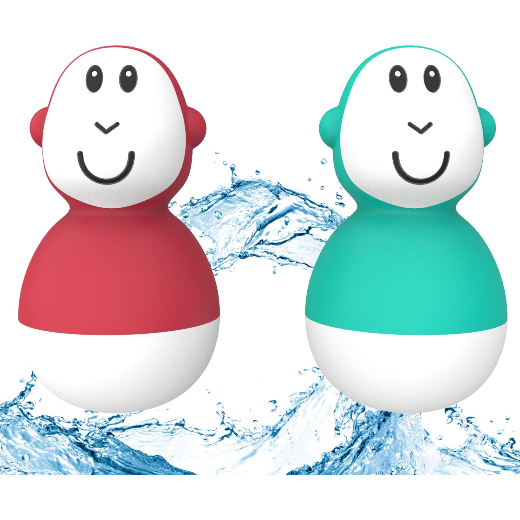 Matchstick Monkey bath toys BATHTIME, 2 pcs., Red and green, 12 months +, MM-B-WB-003