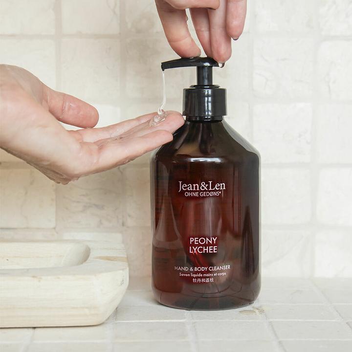 Produktbild Jean & Len Hand & Body Cleanser Peony/Lychee, 500 ml (Handseifenspender, Flüssigseife, 500 ml)