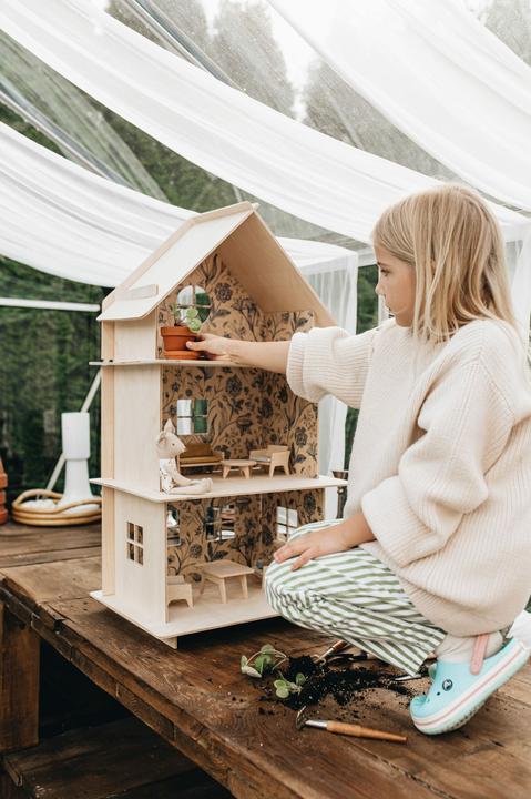 Immagine prodotto Milin Casa delle bambole in legno vintage Flower