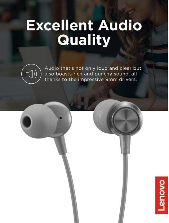 Actual product image Lenovo 110 Analogue in-ear headphones (Cable)