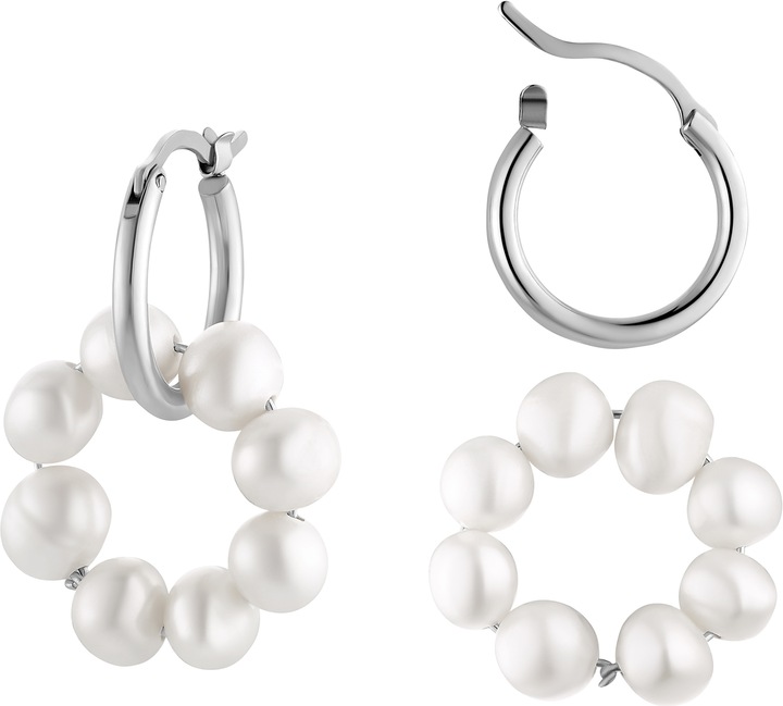 Actual product image Heideman Lara silver color polished (100% stainless steel)