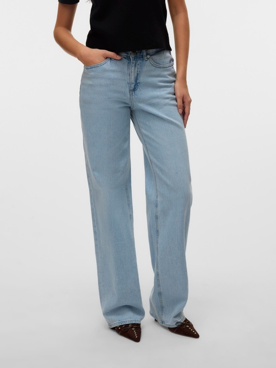 Actual product image Vero Moda VMMELISA Mid Rise Weiter Beinschnitt Jeans Weit geschnitten (25)