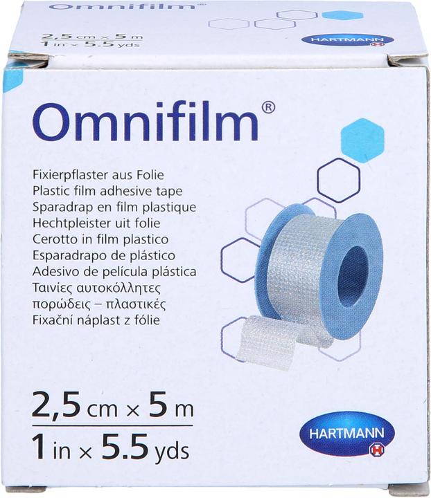 Actual product image Hartmann Omnifilm fixation plaster made of foil 2,5 cm x 5 m, 1 pc. plaster (1 x)