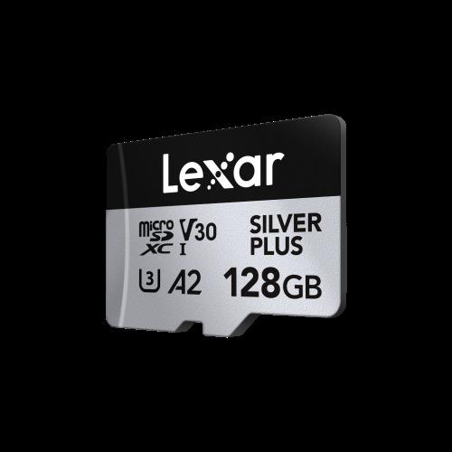 Image du produit Lexar Professional Silver Plus (128 Go, microSDXC, U3, UHS-I)