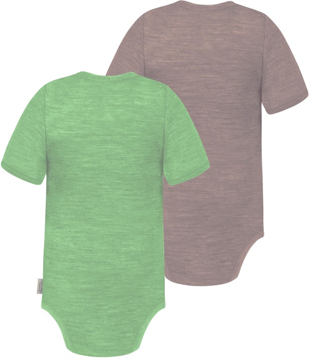 Produktbild Normani 2er Set Baby Merino Body Kurzarm „Tauranga" - 9293 (92)