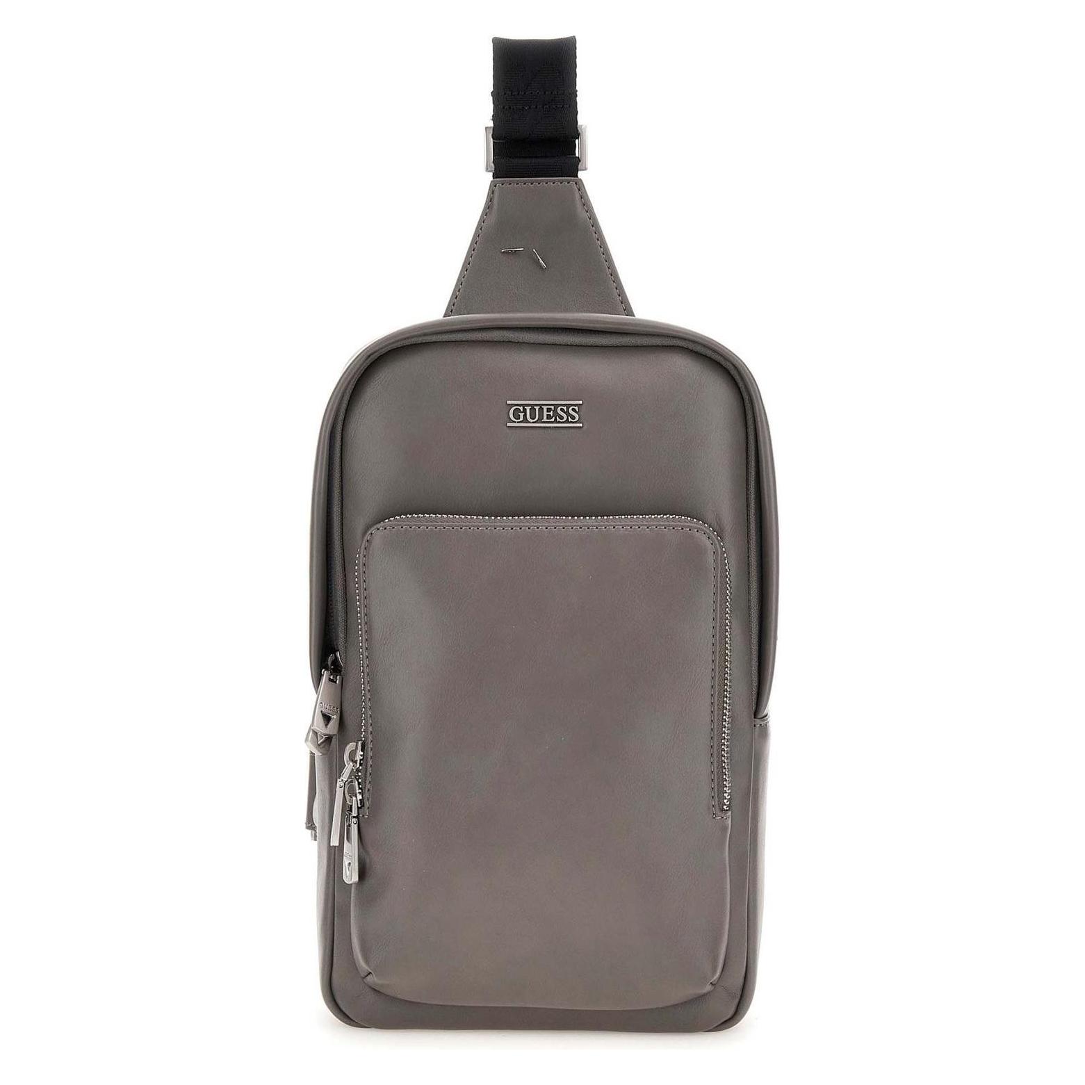 Guess, Herren, Handtasche, Boston Crossbody Bag, Grau