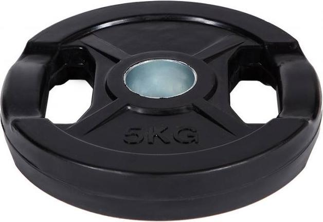 Actual product image Fitcom Rubberised Olympia weight plate (1 x 5 kg)