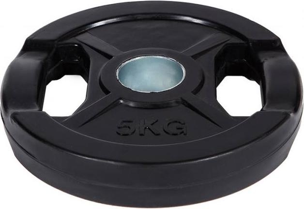 Actual product image Fitcom Rubberised Olympia weight plate (1 x 5 kg)