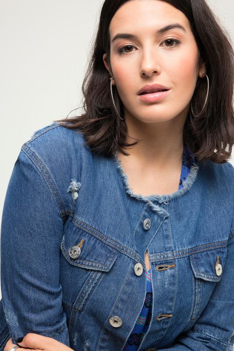 Actual product image Studio Untold Distressed Denim Jacket (50, 52)
