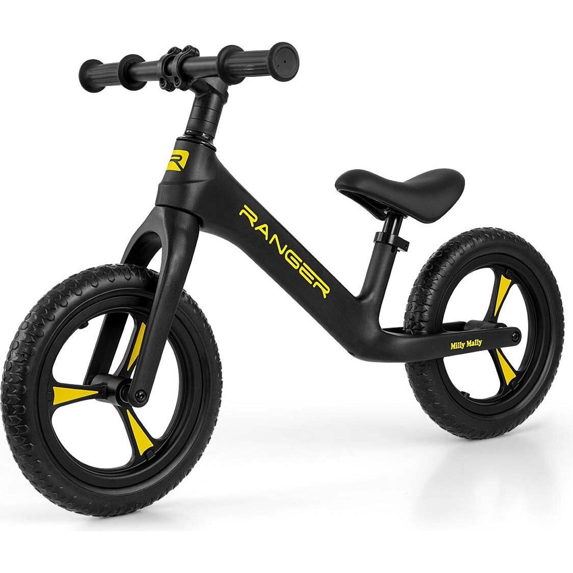 Mally Herren Mehrfarbig/Schwarz/Gelb Kinder Balance Fahrrad Milly Ranger (12")