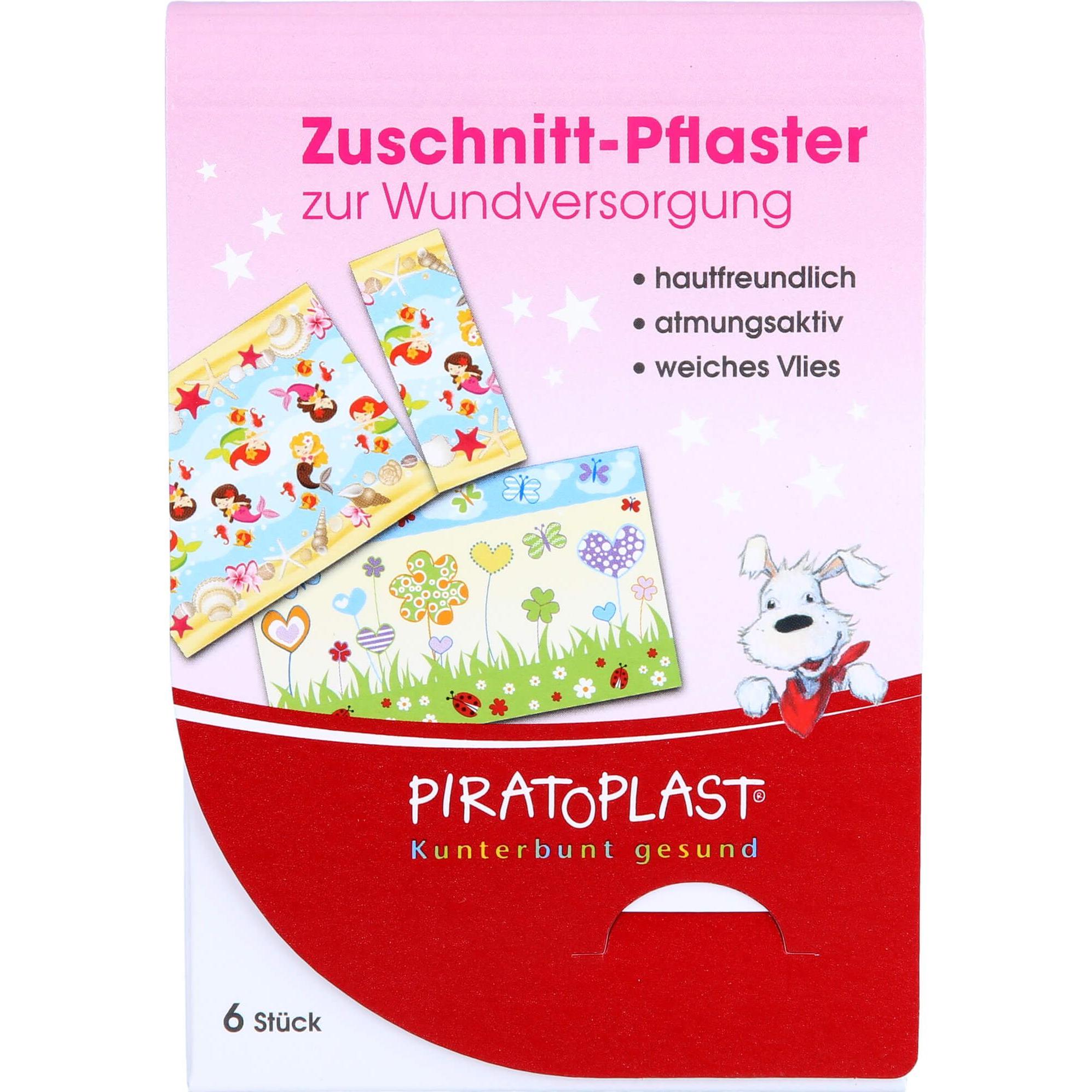 Piratoplast, Pflaster, Pflaster zum Zuschneiden für Mädchen, 6 St. Pflaster (6 x)