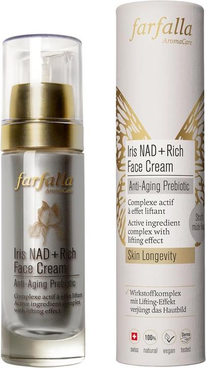 Immagine prodotto Farfalla NAD+ Rich Face Cream Iris Flasche 30 ml (30 ml, Crema 24h)