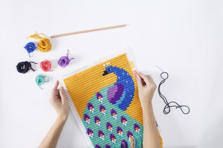 Actual product image Sozo Peacock Wall Art Kit