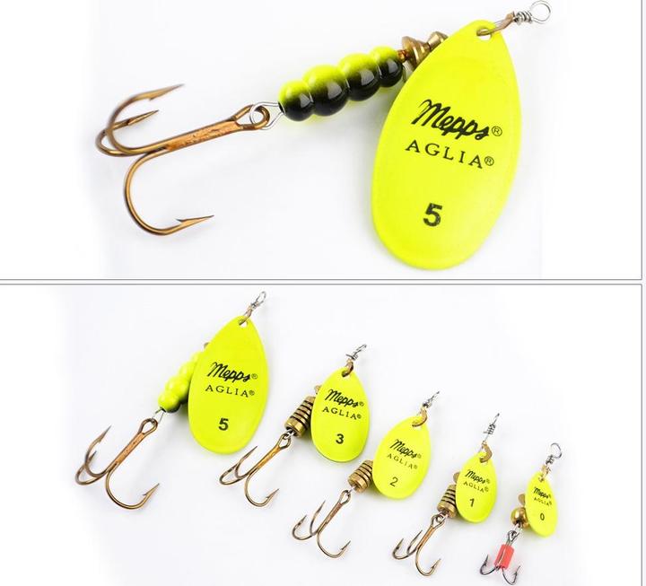Actual product image Mepps Aglia Fluo Yellow (0.50 cm)