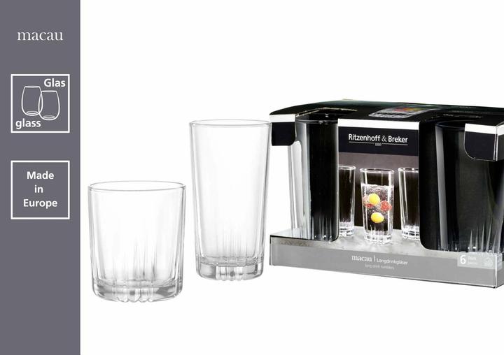 Actual product image Ritzenhoff & Breker Macau 6er Set (3.85 dl, 6 x, Long drink glasses)