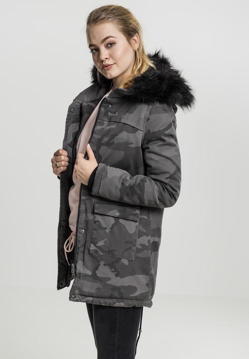 Produktbild Urban Classics Ladies Overdyed Camo Parka (L)