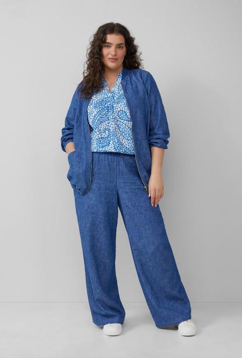 Produktbild S.Oliver Indoor-Jacke Leinenmix-Blouson mit Raffungen (44)