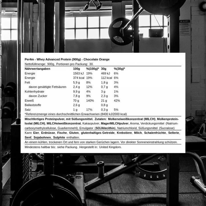 Actual product image Per4m Whey Advanced Protein (Chocolate Orange, 1069 g)
