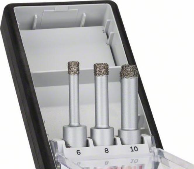 Produktbild Bosch Professional Zubehör PRO Ceramic dry Bohrer-Set, 6 x 33, 8 x 33, 10 x 33 mm, 3-tlg. (10 mm, 6 mm, 8 mm)