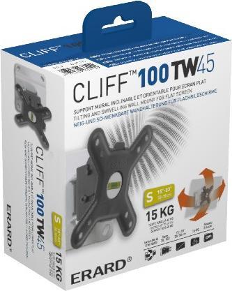 Produktbild Erard CLIFF 100TW45 schwenkbare TV Wandhalterung 15-28 Zoll (Wand, 23", 15 kg)