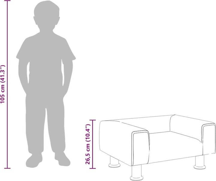Immagine prodotto vidaXL Kindersofa (Divano per bambini)