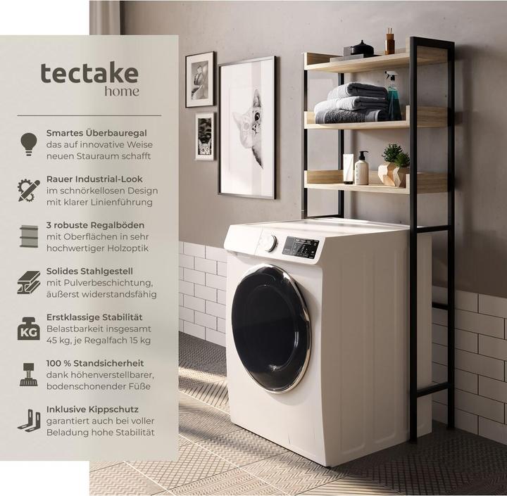 Produktbild tectake Seattle (67 x 25 x 165.5 cm)
