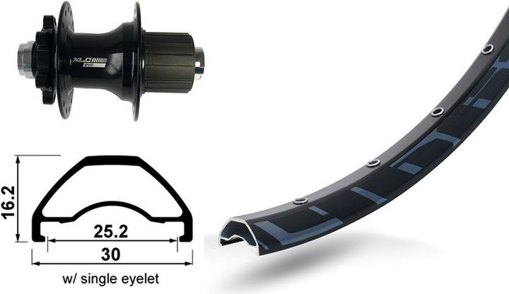 Actual product image XLC 32L (Rear wheel, 12")