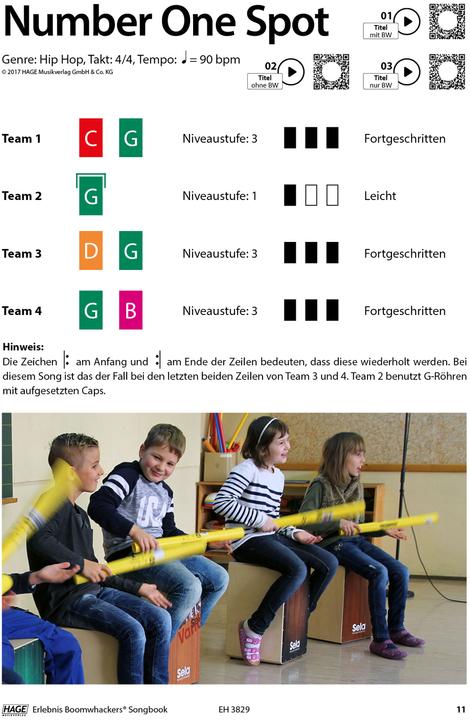 Produktbild Erlebnis Boomwhackers® Songbook (mit MP3-CD) (Deutsch, Uwe Pfauch, 2017)