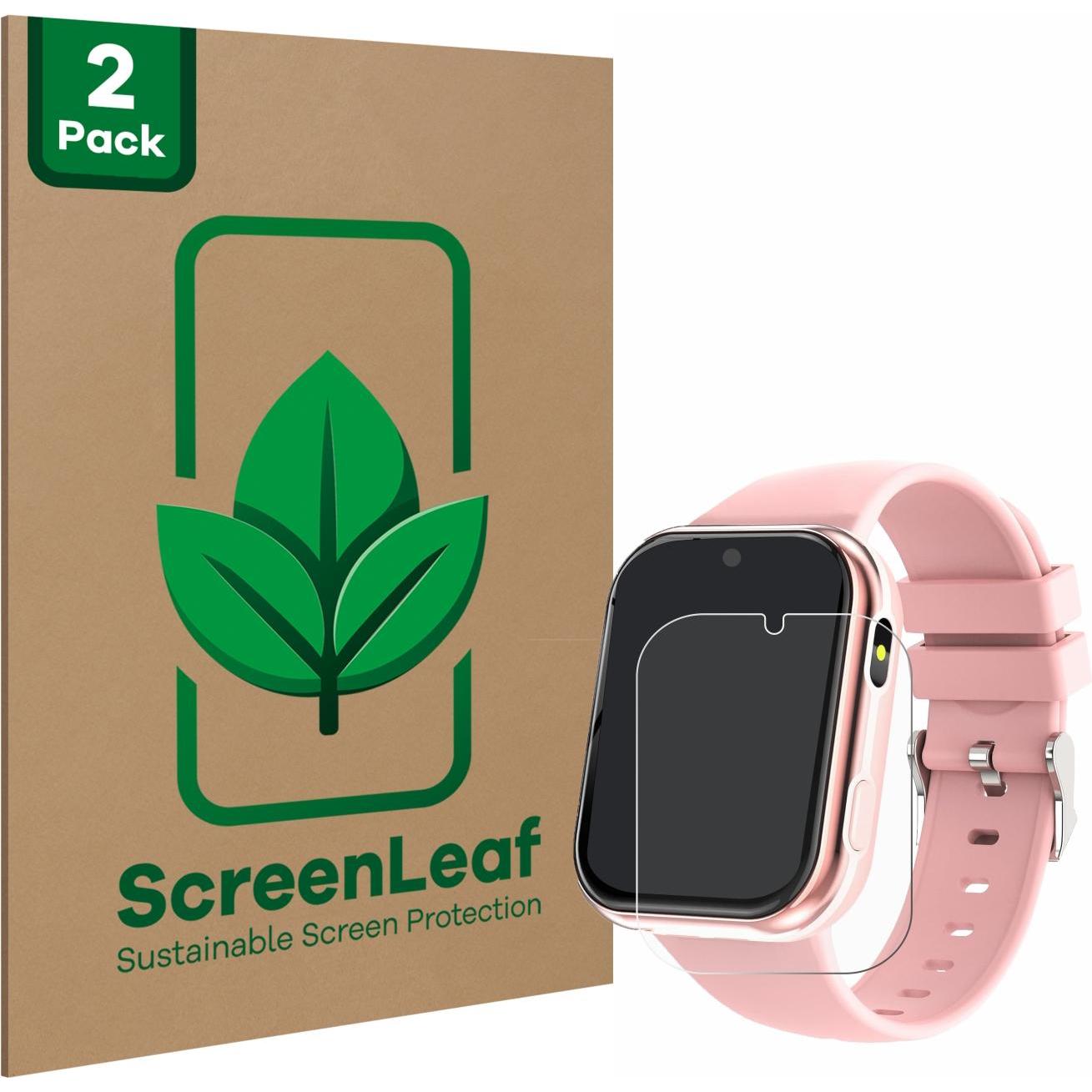 Thumbnail - ScreenLeaf Schutzfolie nachhaltiger Displayschutz Displayschutzfolie Folie Klar Transparent, Smartwatch Schutzfolie, Tra...