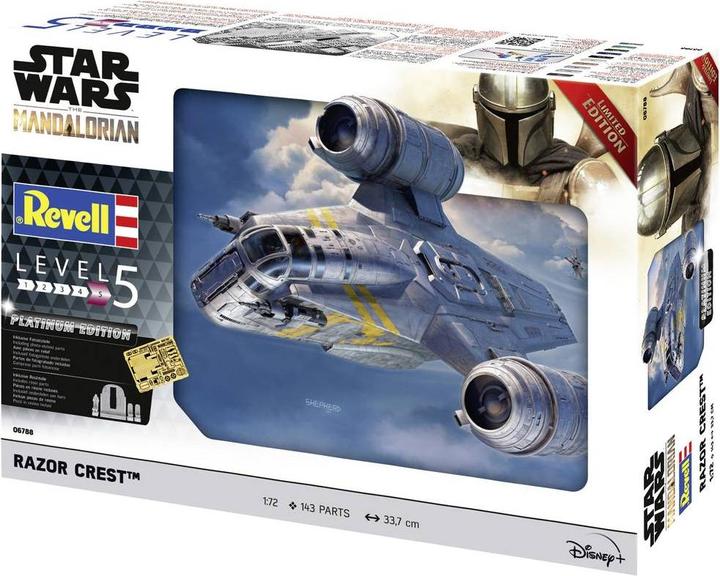 Actual product image Revell The Mandalorian: Razor Crest "Platinum Edition