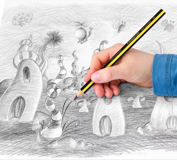 Actual product image Staedtler Pencil NC jumbo 2 ST blister card (4 mm, HB, 1 x)